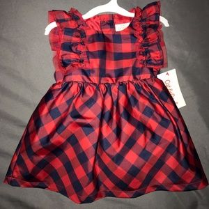 Cat & Jack Baby Girl Christmas Ruffled Dress
